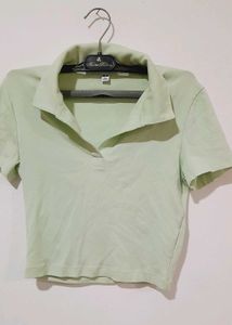 Cute Green Crop Top