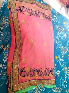 Fancy saree Half and Hal