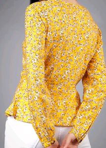 Floral Printed Peplum Top