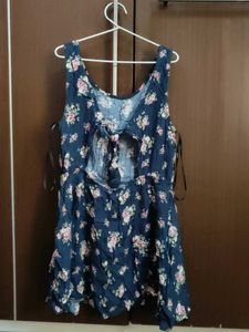 Forever 21 Floral Back Tie Dress