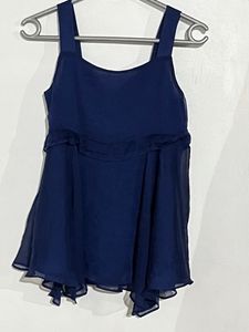 Navy Blue Sleeveless Top