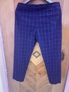 Blue Man Plaid 3 Peice Suit