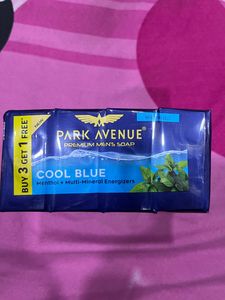 Park Avenue Premium Men Cool Blue Soap Pack Of 4