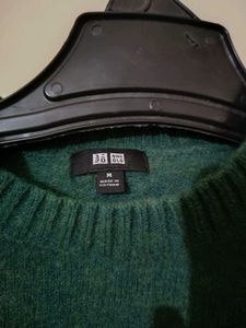 Green Wool Blend Sweater