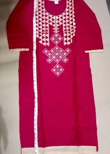 Cotton Rich Embroidered Women&#39;s Kurta_NEW