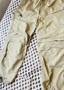 baige color parachute pand Pants