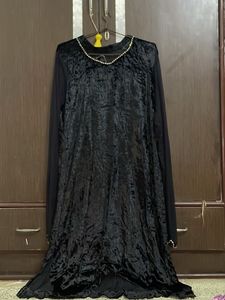 Velvet Rhinestone Dress XXL