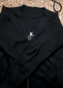 Black Zipper Sweater