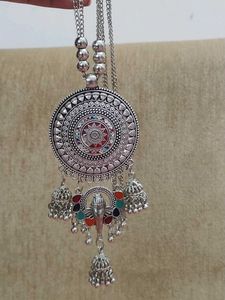 Oxidized Silver Necklace