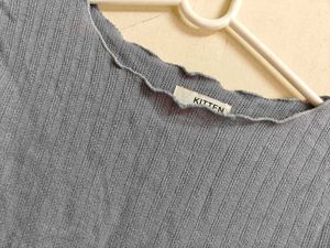 Cute Blue Bell Sleeve Top