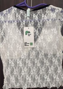 Pinteresty Newme Mesh Bow Top