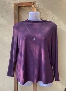 Purple Long Sleeve Top