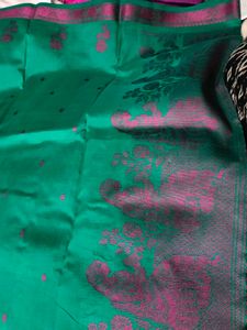 Green &amp; Pink Dress Material