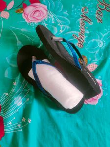 Blue Glitter Flip Flops 2color Available