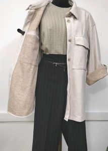 Beige Shacket
