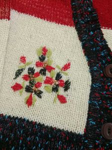 Floral Embroidered Cardigan