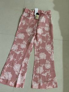 Floral Print Wide Leg Pants