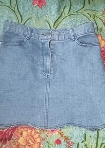 Denim Mini Skirt