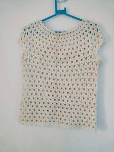 Crochet Knit Top handmade