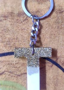 Letter T Keychain