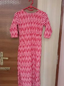Red &amp; White Kurta