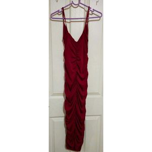 Bodycon Maroon Dress