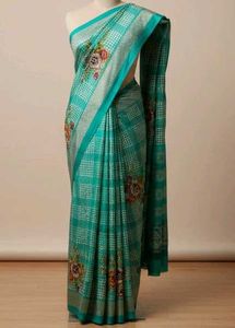multicolored Floral Saree