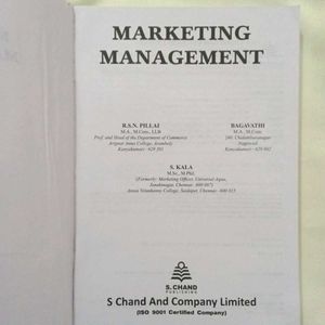 Marketing Management Textbook