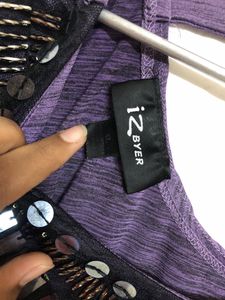 Izbyer Stylish Purple Top
