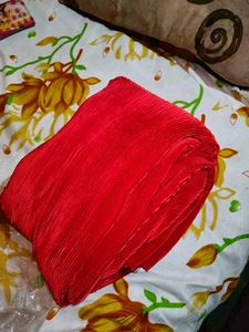 Crushed Saree Attached With Blouse