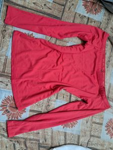 Cute Pink Off Shoulder Top
