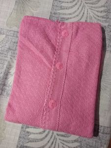 Pink Knit Cardigan in affordable price..