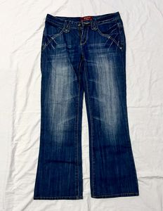 Straight Fit Wide Leg Jeans