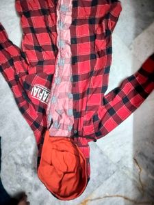 Red &amp; Black Checked Shirt