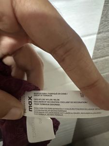 MAX UAW Maroon Lace Top