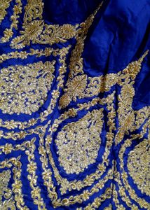 Mystic Navy Embroidery Choli For Women