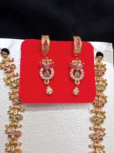 Haaram With Two Set Of Matching Earrings
