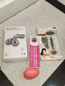4 Pcs combo Ice Roller For Face, Facial Massager