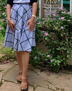 Blue Plaid Skirt !! At 300/-😺