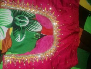 Embroidered Pink Blouse