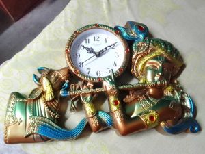 Krishna Playing Flute Wall Watch For Home Decor