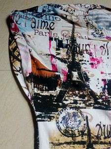 Paris Print Top