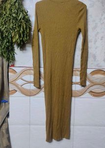 Elegant Knit Button-Down Dress