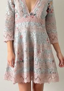 Floral Lace Mini Dress