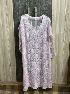 Pink authentic Chikankari Kurta