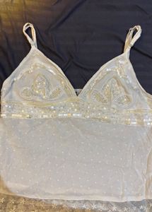 Embellished y2k Sleeveless Cami Top