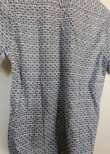 White Blue Combination Half Sleeve Very Nice Shirt