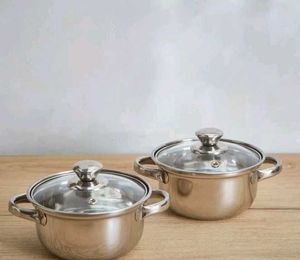 2 Serving Bowl of 1100ml With Glass Lid