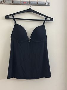 H&amp;M EMBELLISHED RHINESTONE CURPED TOP