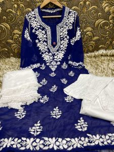 Elegant Embroidered Kurta Set